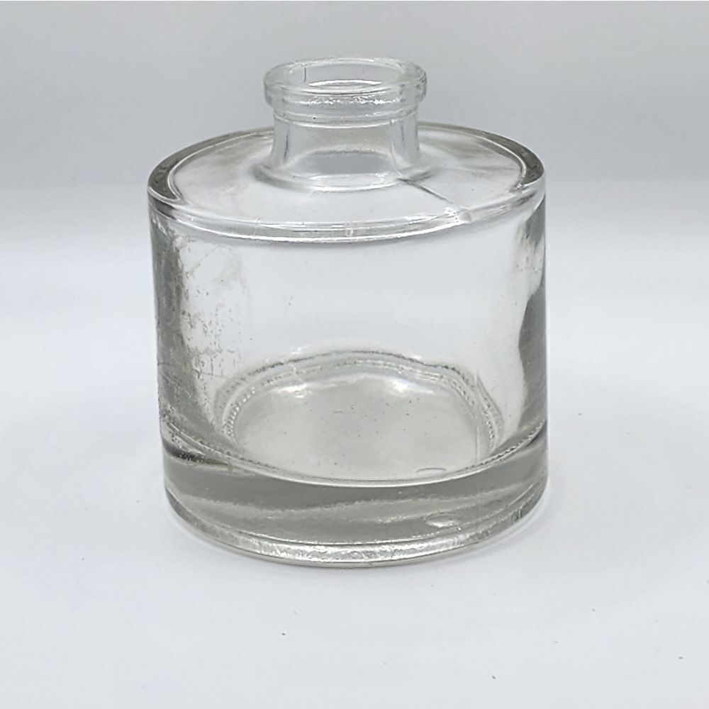 Vintage Glass Ink Bottle Apothecary Clear